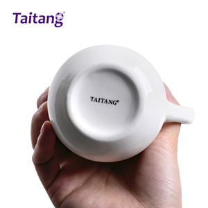 Tazas y Platillos de Té con Logotipo Personalizado, Tazas de Cerámica para Capuchino y Espresso de 150-300 ml, Taza de Café de Porcelana Blanca con Platillo - Product Image 2