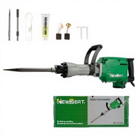 Marteau de démolition électrique haute puissance, robuste, 1240W, à brancher, 220V/110V, CE, marteau perforateur multifonction NBT-DH-65A pour le concassage