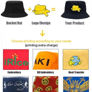 Customized Cartoon Sport Cap Small Fisherman Hat Sunscreen Visor Bucket-Cap <b>Leaf</b> Custom Logo 100% Cotton for Spring Summer - Product Image 6