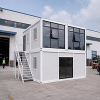 Modern design prefab tiny house kit met houten EPS panelen, snelle montage containerhuis voor gebruik in keuken, badkamer en resorts.