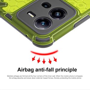 Funda a prueba de golpes para <span class=keywords><strong>VIVO</strong></span> IQOO NEO8 5G IQOO Z6 iQOO 10, funda trasera transparente para teléfono con forma de panal para <span class=keywords><strong>VIVO</strong></span> V21 - Product Image 3