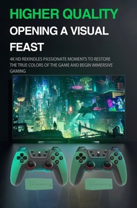 2025 Mới M22-U 128G 40000 + Trò Chơi 4K Trò Chơi Thanh 3D HD Retro Không Dây Điều Khiển TV Video Cổ Điển Trò Chơi Giao Diện Điều Khiển - Product Image 6