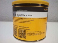 Graisse synthétique industrielle Kluber Barrierta L 25 DL PFPE haute température longue durée à base d'huile, 1 kg