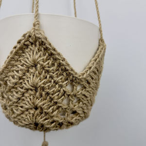 Pots de jardin Jardinières Paniers faits à la main Paniers suspendus en <span class=keywords><strong>corde</strong></span> de sisal avec jarret - Product Image 3