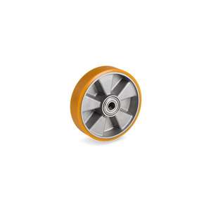 TELLURE ROTA - 652101 TR' roues polyuréthane, centre en aluminium-largeur de roue 25mm, ø 80 mm (Qté 12) - Product Image 1