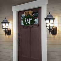 Applique murale extérieure étanche et antirouille, luminaire LED en forme de goutte d'eau, style vintage rétro