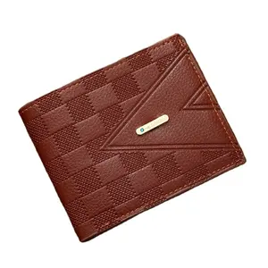Men's Short Wallet multifunctional Purses Vintage Card Holder thin Wallets pu Leather Clutch Leather Wallet