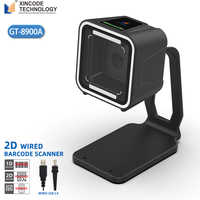 Escáner de Código de Barras con Cable USB Xincode 1D 2D, Lector de Códigos de Barras de Escritorio, Escanea Códigos QR para Restaurantes, Supermercados, Punto de Venta, GT-8900A