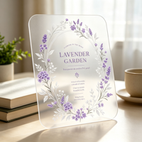 Autocollant PVC transparent personnalisé motif floral poétique printanier, autocollants PVC durables et adhésifs pour fenêtre, bouteille, téléphone, verre