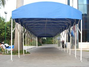 야외 이동식 푸시풀 어닝 전동 농구장 어닝 접이식 개폐형 대형 창고 어닝 행사 텐트 - Product Image 4