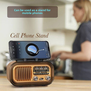 Haut-parleur bluetooth solaire avec radio Fm Solar Am Fm Retro Radio bluetooth Speaker Radio solaire portable Radio à énergie solaire - Product Image 2
