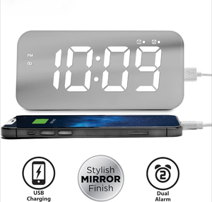 Đồng hồ báo thức <span class=keywords><strong>Timex</strong></span> với bộ sạc USB (5W) và màn hình lớn, đồng hồ báo thức kỹ thuật số - Product Image 3