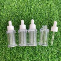 Flacon compte-gouttes en PETG à épaule plate et paroi épaisse de 20/30/40/50 ml pour l'emballage d'huiles essentielles, de sérums et de liquides – Sous-emballage