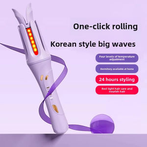 Fer à boucler automatique rotatif en céramique 32 mm avec lumière rouge et ions négatifs pour des boucles parfaites - Product Image 2