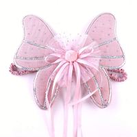 Accessoires de performance de fête de festival pour enfants ange elfe Cosplay ailes portables ailes de papillon avec fleur