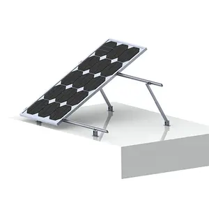 Yuens Good Quality Front And Reatr Legs Adjustable Rooftop East West Solar Mounting Kits Rails System And Installation