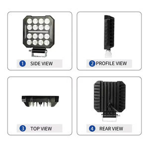 Lampu Motor LED IP67 Pabrik Dengan Tegangan 12 hingga 80 <span class=keywords><strong>Volt</strong></span> Liuhjg Lampu Kerja LED Berkualitas Tinggi Putih Kuning Lampu Mengemudi - Product Image 3