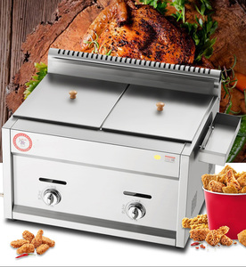 Freidora de gas de doble tanque para uso en cocina, máquina de patatas fritas, freidora de donas de pollo, equipo de restaurante - Product Image 6