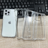 Acrylique dur antichoc + TPU avec étui de téléphone portable anti-chute transparent Airbag pour iPhone 17 16 15 14 13 12 11 Pro Max
