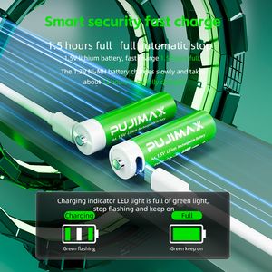 Batterie Ricaricabili AA PUJIMAX al Miglior Prezzo, 3400mWh, Ricarica Tramite Porta Type-C, Batteria al Litio Ricaricabile USB da 1.5V con Cavo USB-C - Product Image 3