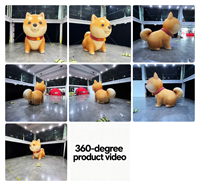 Modèle de chien gonflable géant personnalisé en tissu Oxford, mascotte de chien de dessin animé gonflable