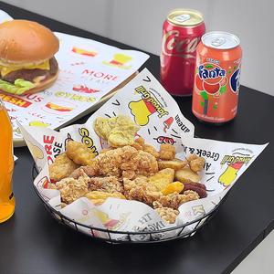 Wholesale Disposable Food Grade Material Wax Paper <b>Sheets</b> for Burger Wrapping Custom Logo Print Paper for Fast Food Takeaway - Product Image 2