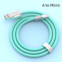 Grosir kabel Data pengisian daya Cepat TPE 120w USB-A asli ke kabel Charger mikro cocok untuk peralatan ponsel