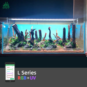 Vente en gros d'accessoires d'aquarium éclairage d'aquarium à LED 100W <span class=keywords><strong>RGB</strong></span> + UV APP 60-150cm lampe de réservoir de poissons pour l'éclairage de plantes aquatiques - Product Image 1