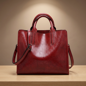 Sac à main en cuir véritable pour femme BS INTERNATIONAL, avec bandoulière amovible, fermeture éclair, imperméable, antivol, décontracté - Product Image 3
