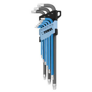 Clés colorées FERVI de qualité industrielle, personnalisables, avec poignée en acier, CHIAVI TORX, finition chromée, OEM pris en charge - Product Image 1