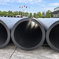 Tuyau d'alimentation en eau PE100 HDPE de grand diamètre durable DN800 DN1000 DN1400, tuyau flexible souterrain pour l'alimentation en eau