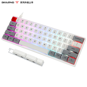 Clavier de jeu mécanique filaire <span class=keywords><strong>GK</strong></span> 61x mini portable à 60% en vente chaude - Product Image 1