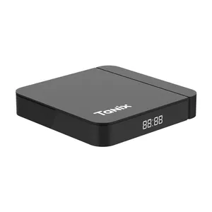 Factory Promotion Tanix W2 Android 11 TV Box Amlogic S905W2 Dual WiFi BT 2GB 16GB AV1 4K 60fps Video Decoder Android TV Box