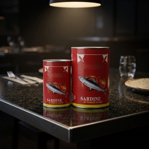 Sardines <span class=keywords><strong>en</strong></span> <span class=keywords><strong>conserve</strong></span> du Maroc de qualité supérieure OEM ODM avec huile végétale 125 g, poisson frais <span class=keywords><strong>en</strong></span> <span class=keywords><strong>conserve</strong></span> - Product Image 1