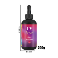 INTODIY venta al por mayor resina de curado UV 15g 30g 50g 60g 100G 200g 250g 500g 1000g fabricación de joyas resina UV dura para manualidades DIY