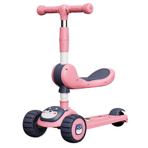 Trottinette à pédales pour enfants en gros, commerce extérieur, 3 roues, pliable, siège coulissant musical pour garçons et filles de 3 à 6 ans - Product Image 5
