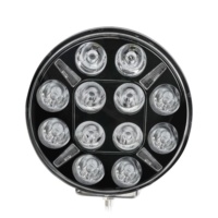 Blueseatec 9 pouces 6000K blanc 10-30V 100W lumière auxiliaire LED avec feu de position DRL ambre et blanc ECE R112 / R10 / R7