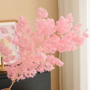 Di lusso di lusso in stile nordico matrimonio e decorazione per la casa di fiori eterni pinglai pino vero ramoscello piante conservate essiccate - Product Image 3