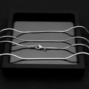 Hot Selling Wholesale Jewelry <b>Titanium</b> Steel Multi-size Snake <b>Chain</b> Necklace Silver Plated Simple Niche Design Women's Necklaces - Product Image 5