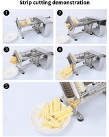 Coupe-pommes de terre automatique en acier inoxydable professionnel trancheuse de frites fabricant de croustilles hachoir à viande Dicer machines-outils de découpe