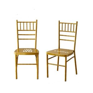 Silla Chiavari Metálica Personalizable al por Mayor, Silla Dorada de Lujo para Bodas, Cenas, Hoteles y Eventos Multifuncionales - Product Image 2
