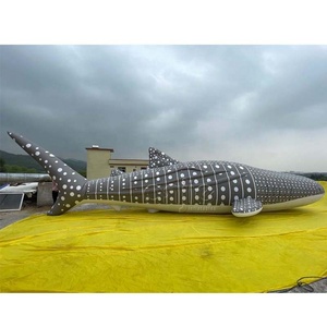 Baleia Tubarão Inflável Personalizada de Fábrica, Balão Inflável Realista de Animal Marinho, Tubarão Inflável à Prova d'Água para Decoração de Eventos - Product Image 2