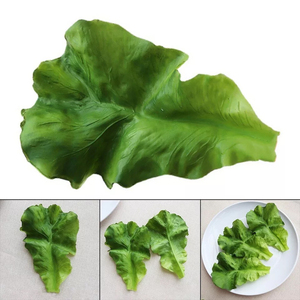 Lechuga Artificial Realista, Verduras para Ensalada, Decoración de Cocina para Halloween, Verduras Verdes de Plástico para Decoración Festiva - Product Image 4