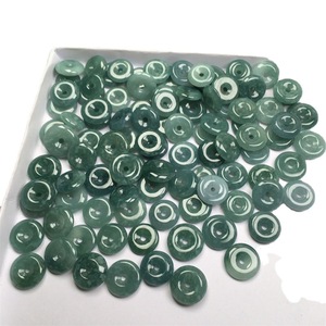 Factory <strong>Wholesale</strong> 13-16mm Water Blue Guatemalan Jadeite <strong>Jade</strong> Donut - Product Image 5