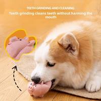 Jouet à mâcher interactif en latex durable et écologique pour chien, nettoyage des dents, puzzle anti-anxiété, dessin animé, anti-ennui, couineur
