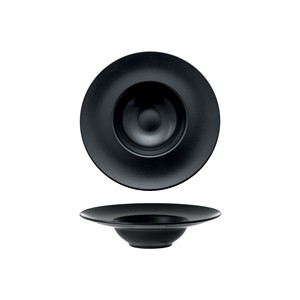 Monaco Black Pasta Bowl 25 cm Inside 12 cm Stoneware M1934 - Product Image 1
