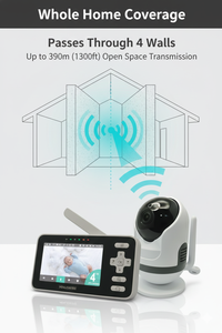 Système de caméra de sécurité portable pour animaux de compagnie KT-437W, caméra vidéo numérique FHSS 2,4 GHz pour bébé et nounou avec capteur de température - Product Image 6