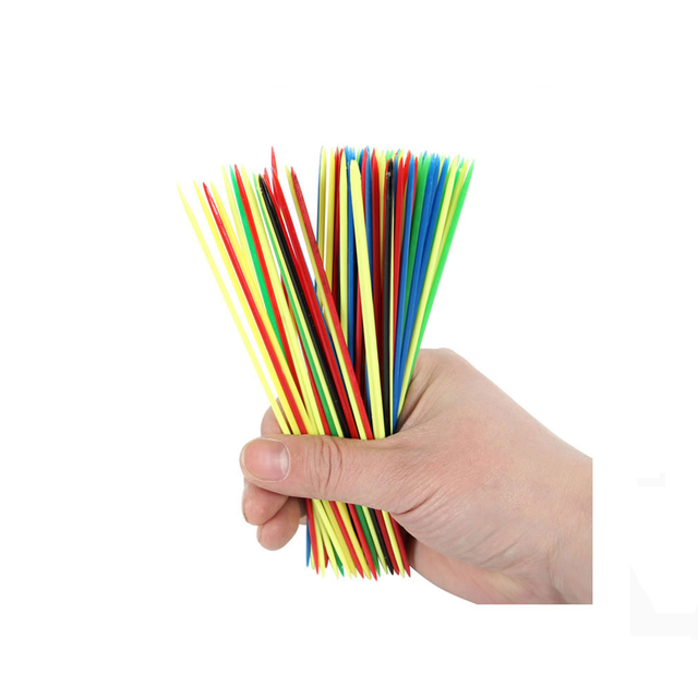 Cheap 7 Color 30pcs Interactive Plastic Game Stick Play Sticks Montessori Educational Toys Indoor Pick up Sticks