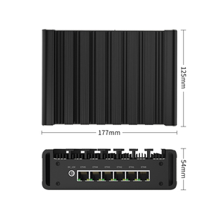 BKHD a buon mercato fanless G31 i3-1115G4 Router morbido 6 xi226 2.5G LAN DDR4 Mini PC pfSense computer industriale supporta Pfsense MikROS - Product Image 5