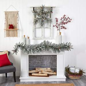 גבול חוצה 2.7 מ 'pvc/פה גרב שלג נופל חג המולד קישוט אורן חרוט אדום הוביל מחרוזת אור - Product Image 4